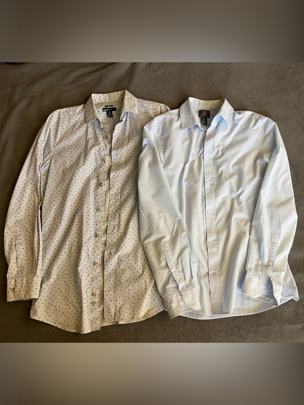 Bundle of 2 Men's Dress Shirts Bar III & H&M S size